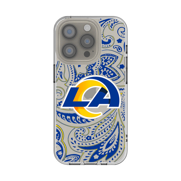 Los Angeles Rams Paisley iPhone Clear Phone Case for Apple iPhone