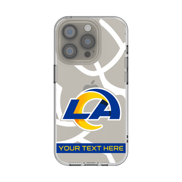 Los Angeles Rams Personalized Tilt iPhone Clear Phone Case for Apple iPhone