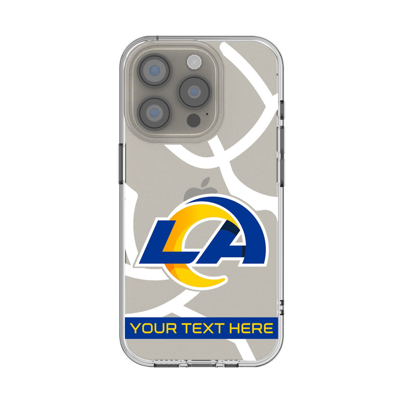Los Angeles Rams Personalized Tilt iPhone Clear Phone Case for Apple iPhone