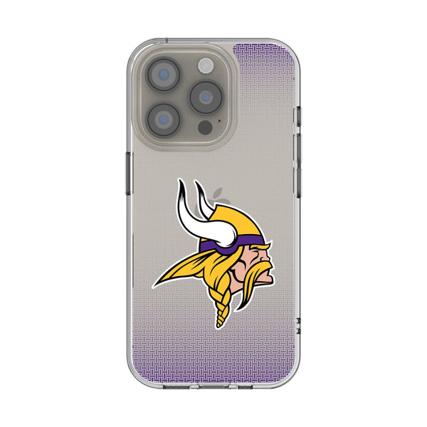 Minnesota Vikings Linen iPhone Clear Phone Case for Apple iPhone