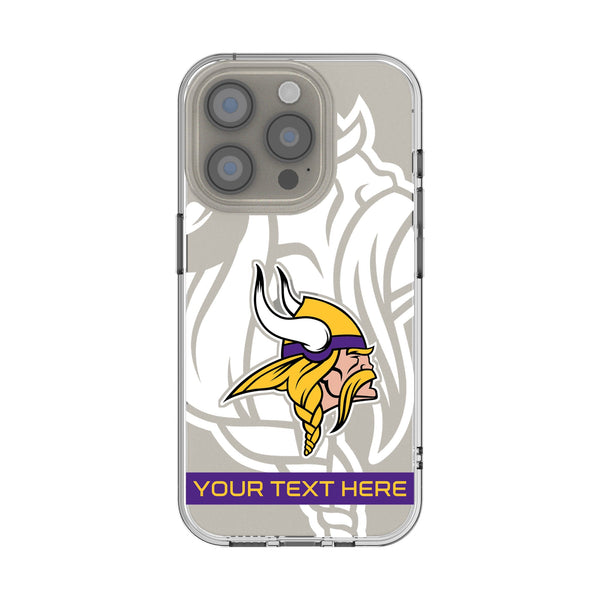 Minnesota Vikings Personalized Tilt iPhone Clear Phone Case for Apple iPhone