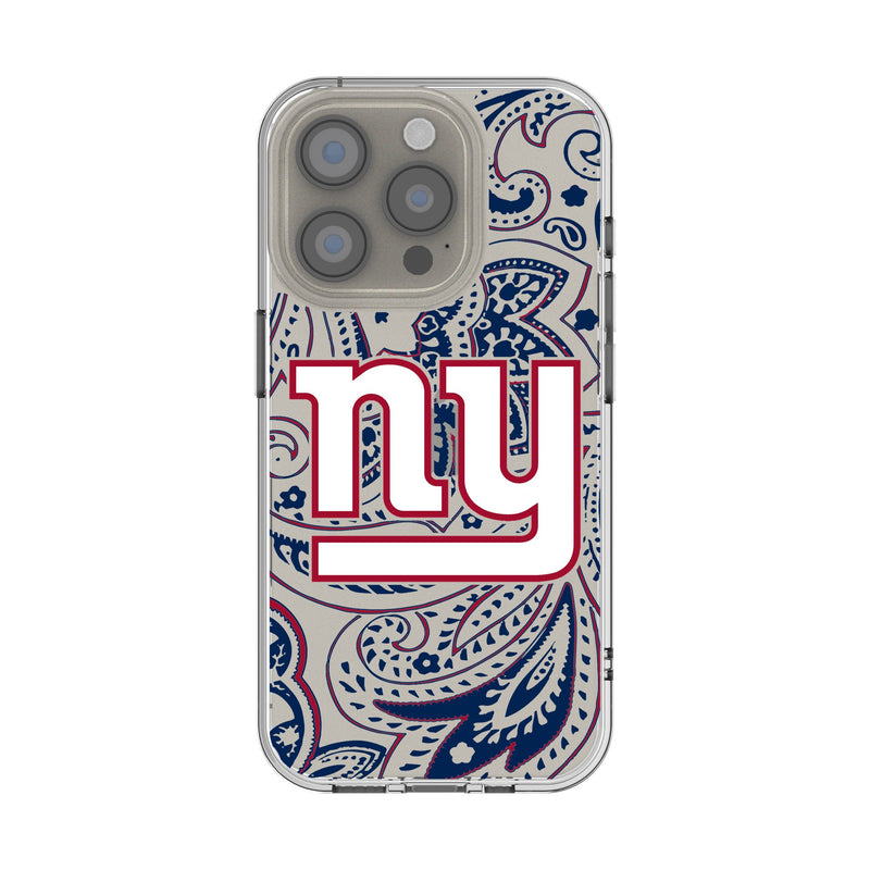 New York Giants Paisley iPhone Clear Phone Case for Apple iPhone