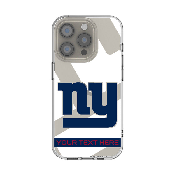 New York Giants Personalized Tilt iPhone Clear Phone Case for Apple iPhone