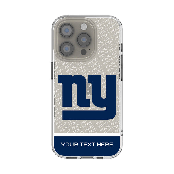 New York Giants Personalized EndZone Plus iPhone Clear Phone Case for Apple iPhone