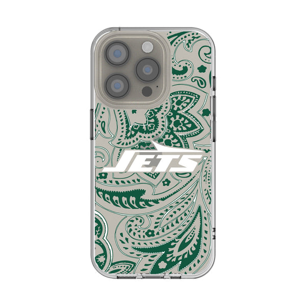 New York Jets Paisley iPhone Clear Phone Case for Apple iPhone