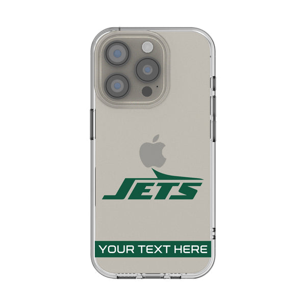 New York Jets Personalized Tilt iPhone Clear Phone Case for Apple iPhone