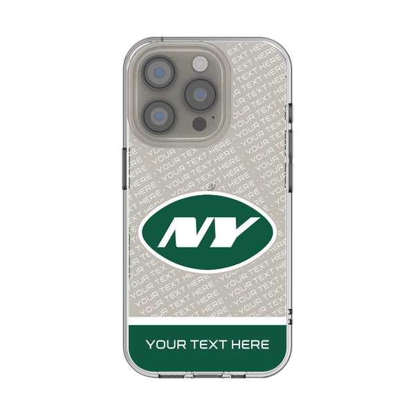 New York Jets Personalized EndZone Plus iPhone Clear Phone Case for Apple iPhone
