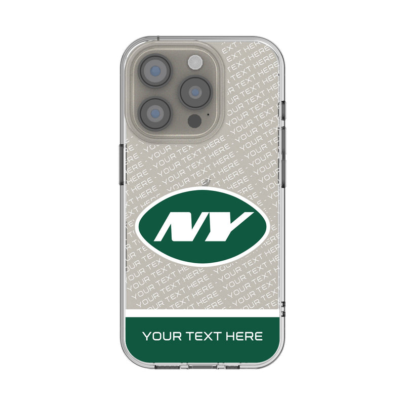 New York Jets Personalized EndZone Plus iPhone Clear Phone Case for Apple iPhone