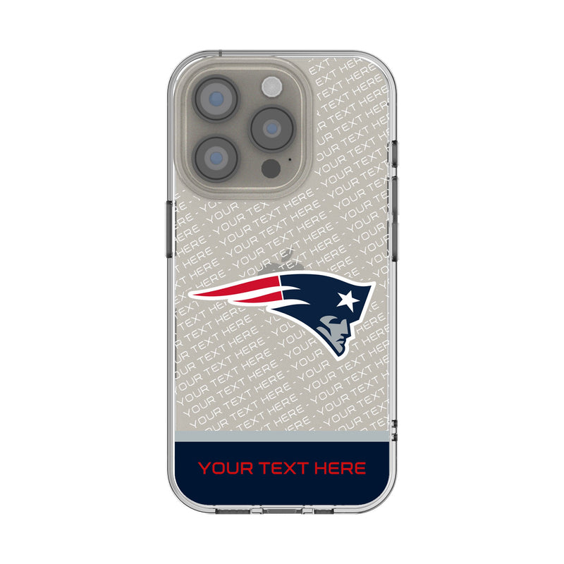 New England Patriots Personalized EndZone Plus iPhone Clear Phone Case for Apple iPhone