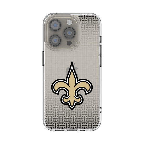 New Orleans Saints Linen iPhone Clear Phone Case for Apple iPhone