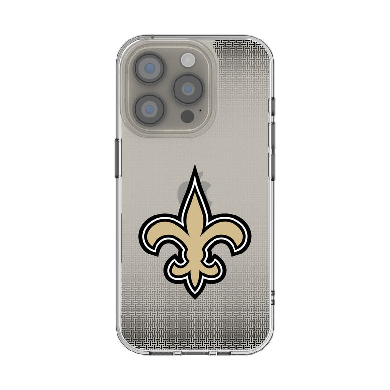 New Orleans Saints Linen iPhone Clear Phone Case for Apple iPhone
