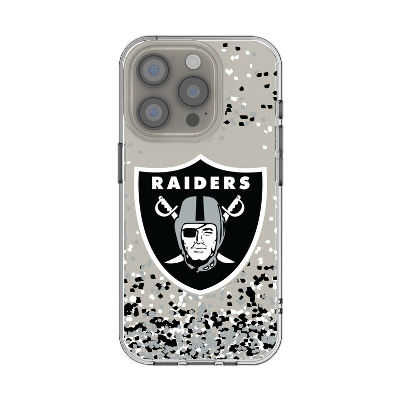Las Vegas Raiders Confetti iPhone Clear Phone Case for Apple iPhone