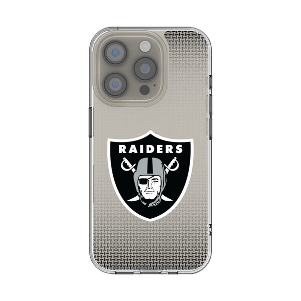 Las Vegas Raiders Linen iPhone Clear Phone Case for Apple iPhone