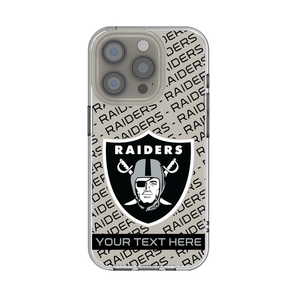 Las Vegas Raiders Personalized Tilt iPhone Clear Phone Case for Apple iPhone
