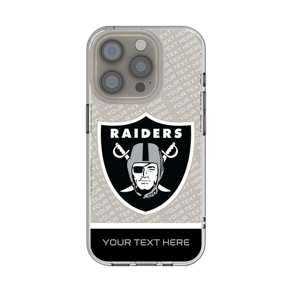 Las Vegas Raiders Personalized EndZone Plus iPhone Clear Phone Case for Apple iPhone
