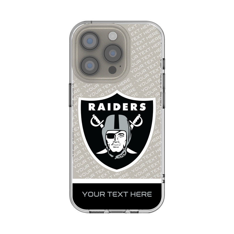 Las Vegas Raiders Personalized EndZone Plus iPhone Clear Phone Case for Apple iPhone