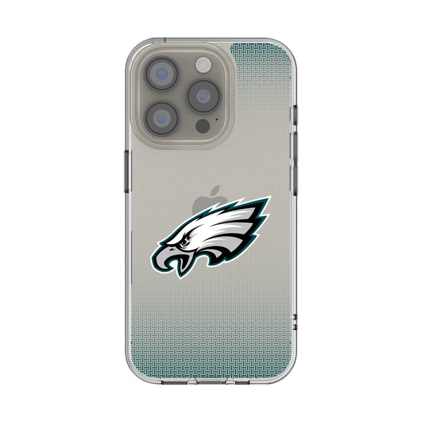 Philadelphia Eagles Linen iPhone Clear Phone Case for Apple iPhone