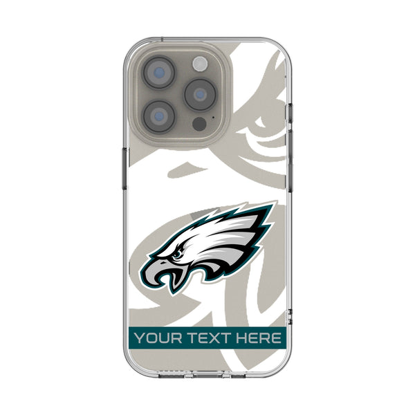 Philadelphia Eagles Personalized Tilt iPhone Clear Phone Case for Apple iPhone
