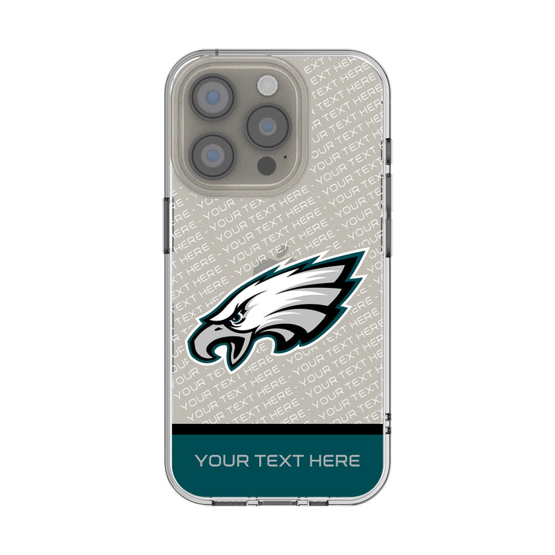 Philadelphia Eagles Personalized EndZone Plus iPhone Clear Phone Case for Apple iPhone