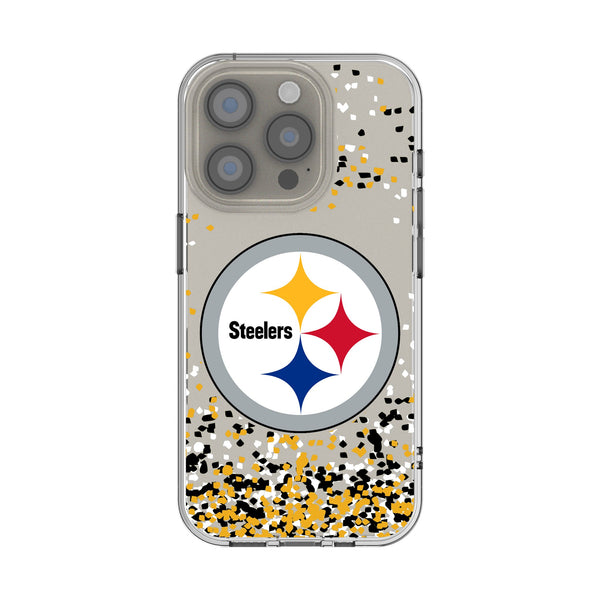 Pittsburgh Steelers Confetti iPhone Clear Phone Case for Apple iPhone
