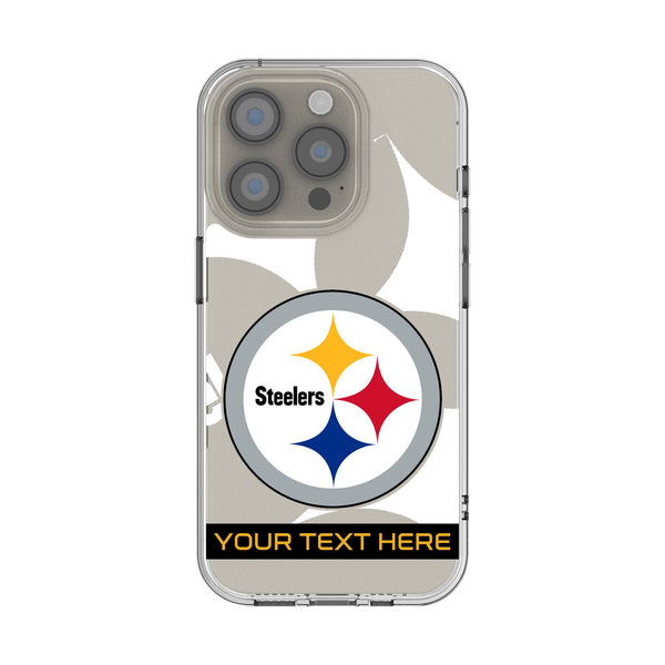 Pittsburgh Steelers Personalized Tilt iPhone Clear Phone Case for Apple iPhone