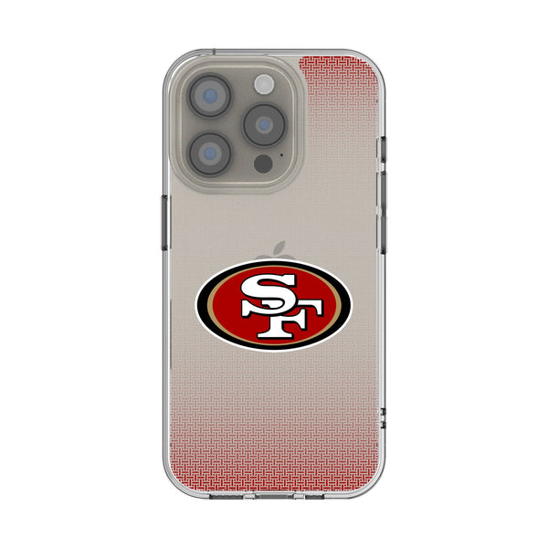 San Francisco 49ers Linen iPhone Clear Phone Case for Apple iPhone
