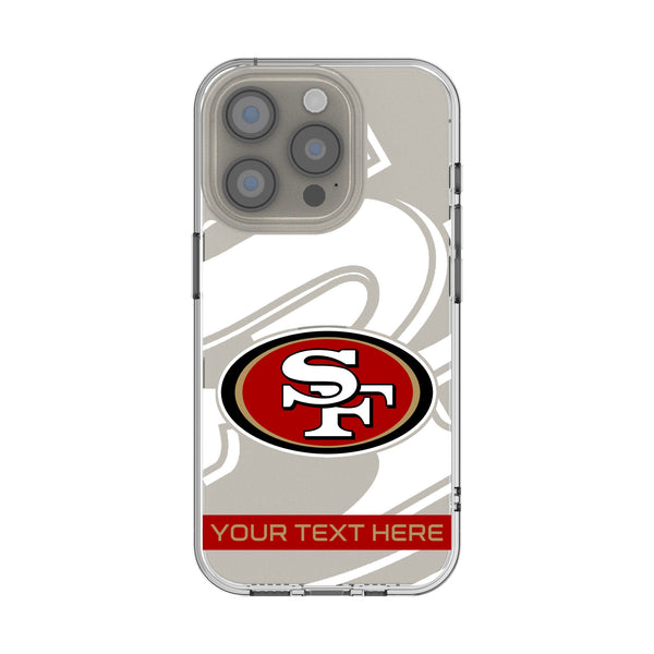 San Francisco 49ers Personalized Tilt iPhone Clear Phone Case for Apple iPhone