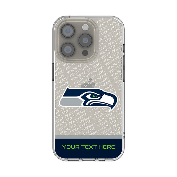 Seattle Seahawks Personalized EndZone Plus iPhone Clear Phone Case for Apple iPhone