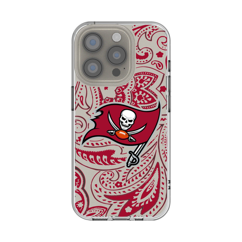 Tampa Bay Buccaneers Paisley iPhone Clear Phone Case for Apple iPhone