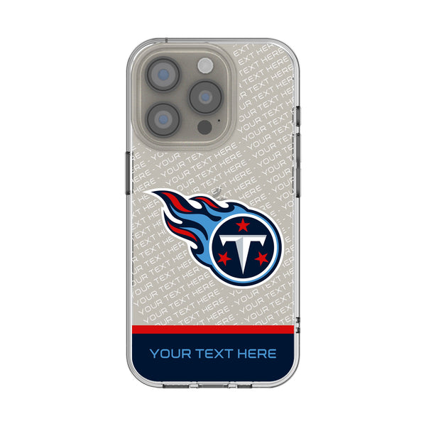 Tennessee Titans Personalized EndZone Plus iPhone Clear Phone Case for Apple iPhone