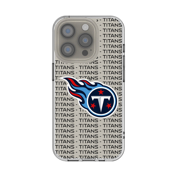 Tennessee Titans Text Backdrop iPhone Clear Phone Case for Apple iPhone