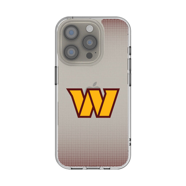 Washington Commanders Linen iPhone Clear Phone Case for Apple iPhone