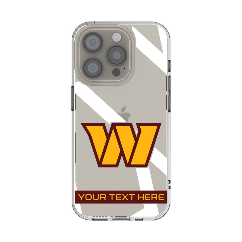 Washington Commanders Personalized Tilt iPhone Clear Phone Case for Apple iPhone