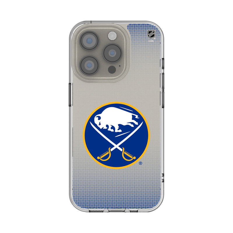 Buffalo Sabres Linen iPhone Clear Phone Case for Apple iPhone