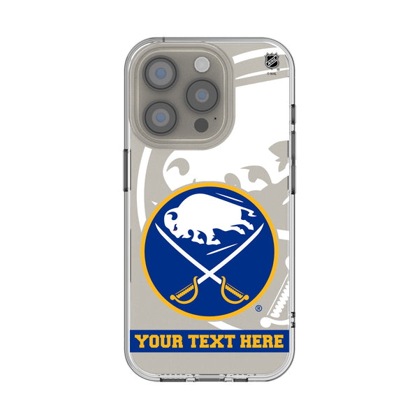 Buffalo Sabres Personalized Tilt iPhone Clear Phone Case for Apple iPhone