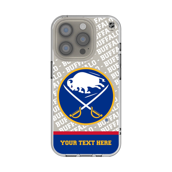 Buffalo Sabres Personalized EndZone Plus iPhone Clear Phone Case for Apple iPhone