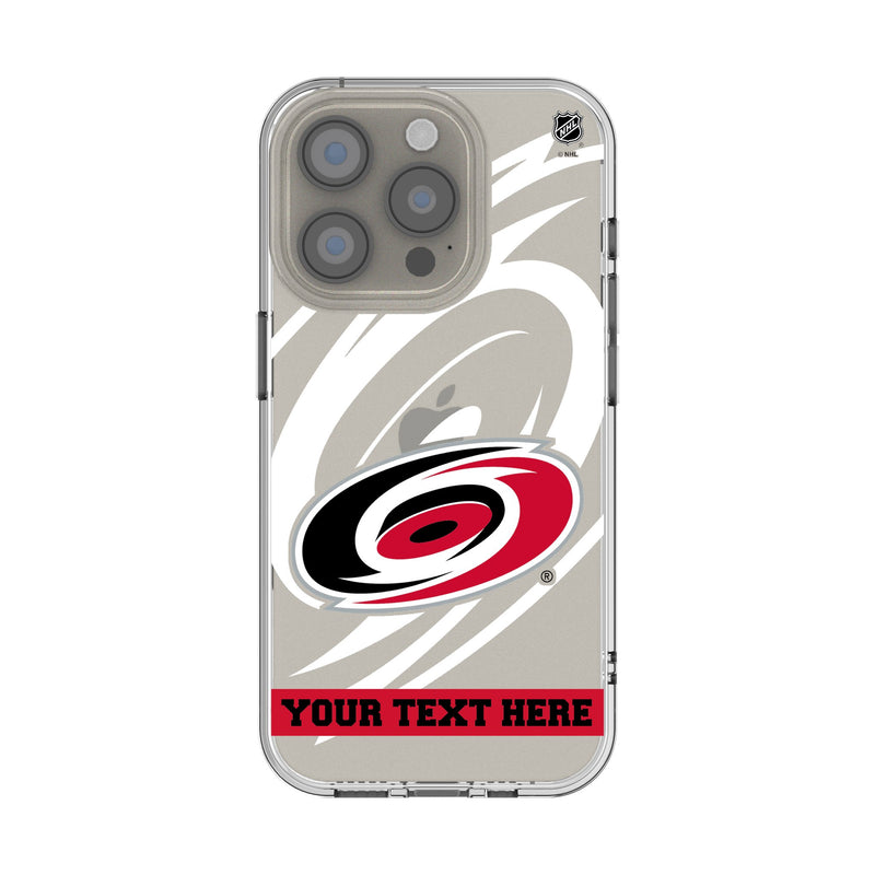 Carolina Hurricanes Personalized Tilt iPhone Clear Phone Case for Apple iPhone