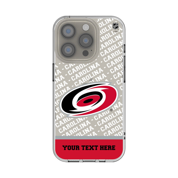 Carolina Hurricanes Personalized EndZone Plus iPhone Clear Phone Case for Apple iPhone