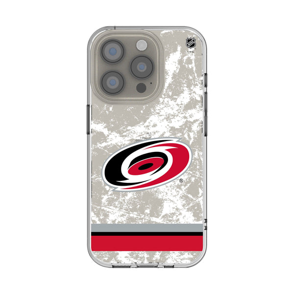 Carolina Hurricanes Ice Stripe iPhone Clear Phone Case for Apple iPhone