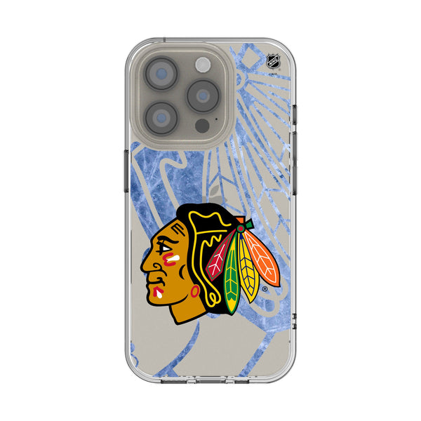 Chicago Blackhawks Ice Tilt iPhone Clear Phone Case for Apple iPhone