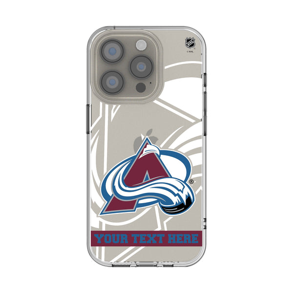 Colorado Avalanche Personalized Tilt iPhone Clear Phone Case for Apple iPhone