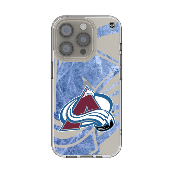 Colorado Avalanche Ice Tilt iPhone Clear Phone Case for Apple iPhone