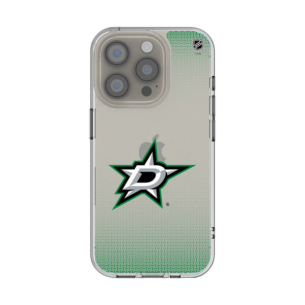 Dallas Stars Linen iPhone Clear Phone Case for Apple iPhone