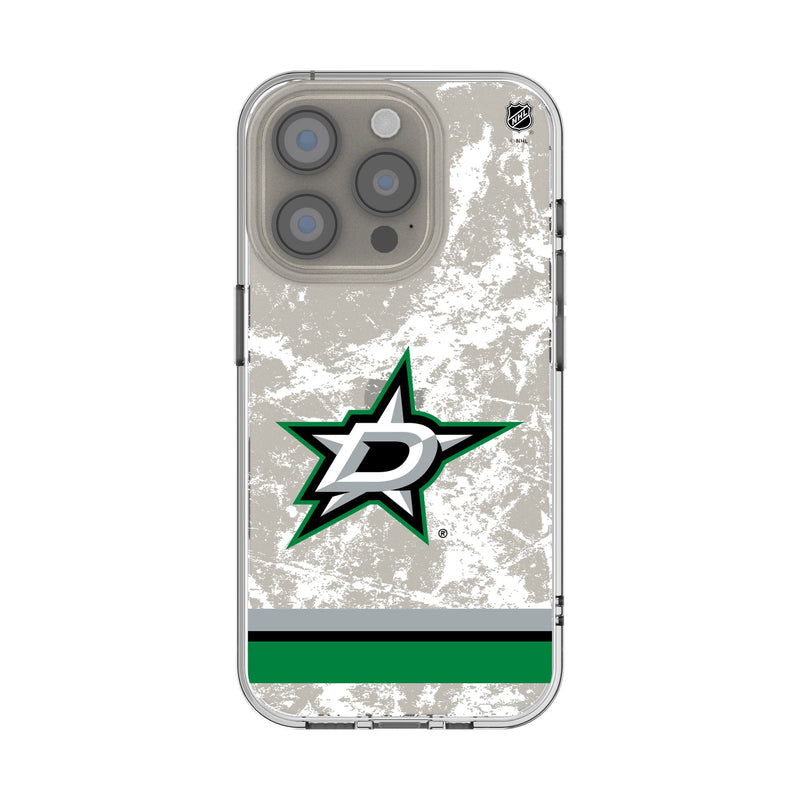 Dallas Stars Ice Stripe iPhone Clear Phone Case for Apple iPhone