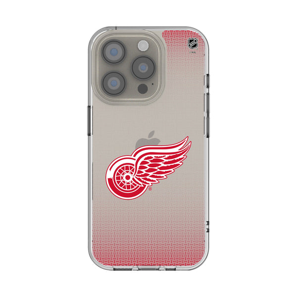 Detroit Red Wings Linen iPhone Clear Phone Case for Apple iPhone