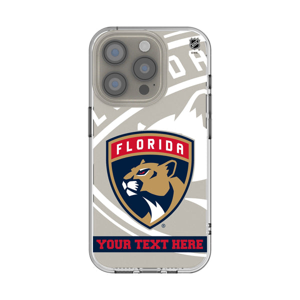 Florida Panthers Personalized Tilt iPhone Clear Phone Case for Apple iPhone