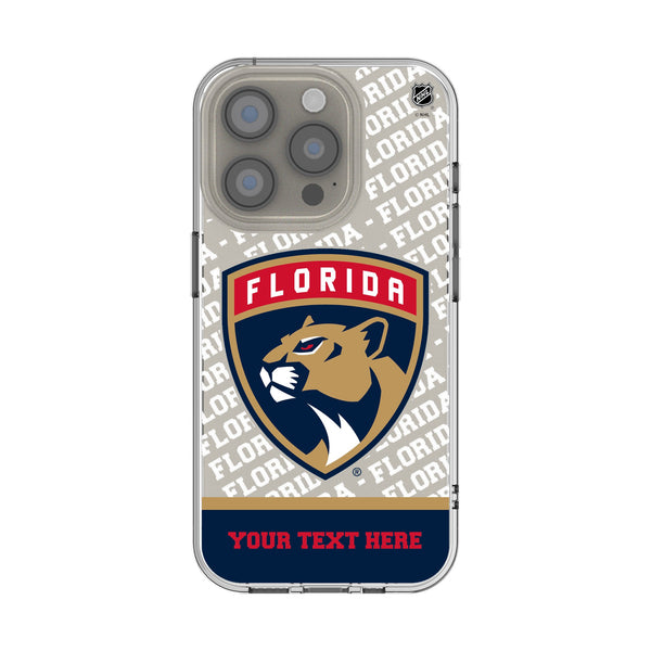 Florida Panthers Personalized EndZone Plus iPhone Clear Phone Case for Apple iPhone