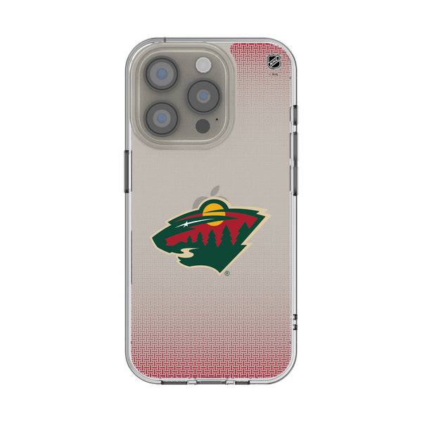 Minnesota Wild Linen iPhone Clear Phone Case for Apple iPhone