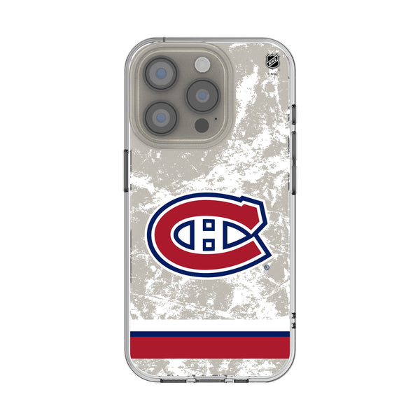 Montreal Canadiens Ice Stripe iPhone Clear Phone Case for Apple iPhone