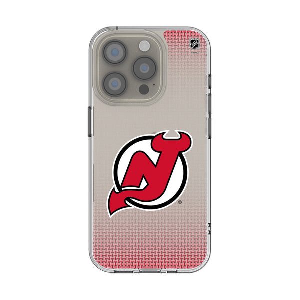 New Jersey Devils Linen iPhone Clear Phone Case for Apple iPhone